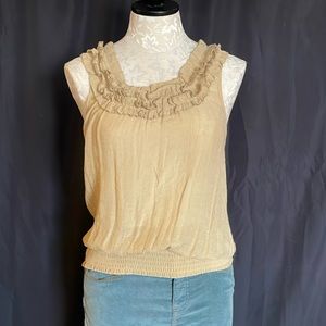 Cute yellow tank by the brand MINE. size small. EUC.